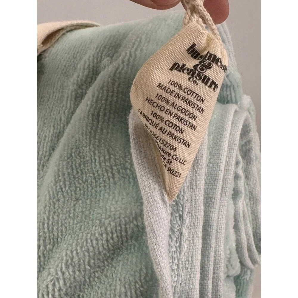 Business & Pleasure Co Luxury Holiday Beach Blanket Checkered Mint Green…